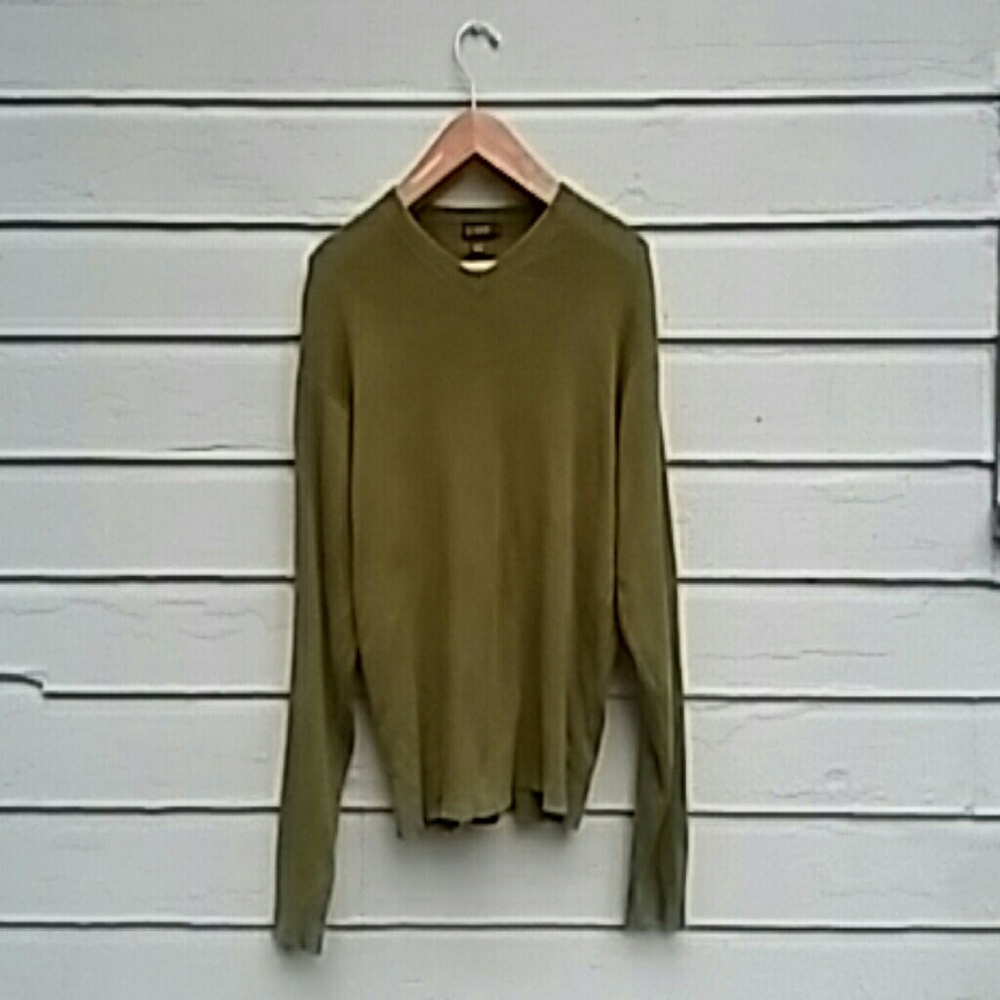 Green jcrew men's sweater
